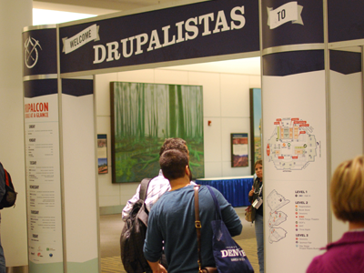 DrupalCon Denver Entrance Unit colorado denver design drupal drupalcon map print schedule signage