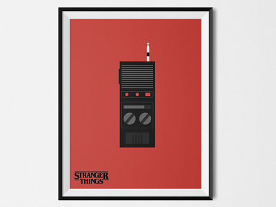 Stranger Things | Minimalist poster #2 minimalist poster stanger things talkie talkie walkie tv show walkie