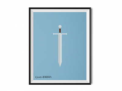 Game of Thrones | Minimalist poster #3 game of thrones got illustration minimalist ned stark poster sword tv show vector