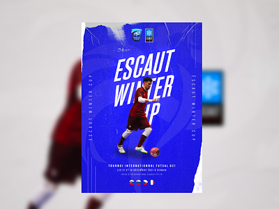 Escaut Winter Cup - FFF Futsal Tournament Visual branding event football football poster football visual logo poster soccer social media tournament visuals