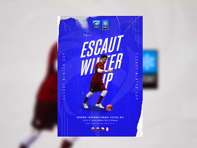 Escaut Winter Cup - FFF Futsal Tournament Visual branding event football football poster football visual logo poster soccer social media tournament visuals