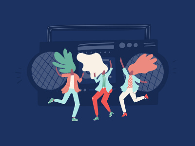 Vectorstock 21619008 dance music dance party dancer dancing disco dj festival groove hand draw house music outdoor party retro speaker stereo techno tunes vector vectorstock