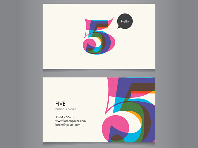 Vectorstock 1601717 branding business card business card design business card psd classic fashion five illustration logo modern stylish template typography vector vectorstock vogue