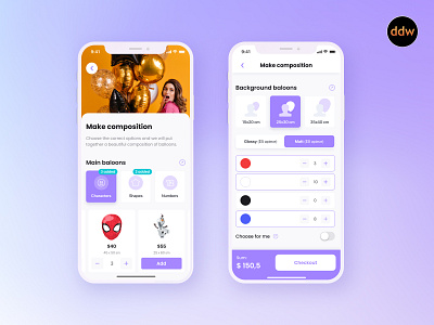 Party store app app concept detepr ios party store ui ux