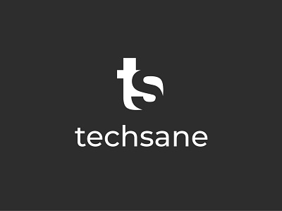 Logo techsane illustrator lettering letters logo ts