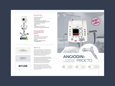 Booklet for the medical device manufacturer BIOSS design typography