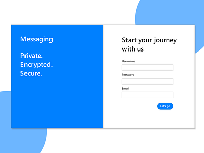 Daily UI #1 - Sign up page dailyui design flat ui web website