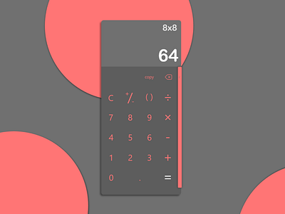 Daily UI #4 - Calculator app dailyui design flat ui