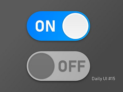 Daily UI #15 - On/Off Switch dailyui design off on switch ui