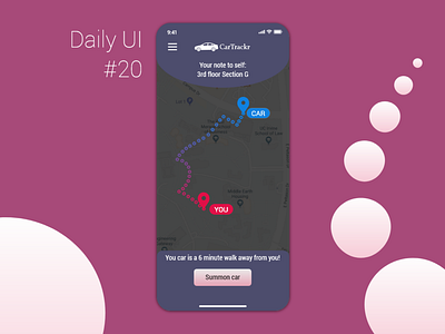 Daily UI #20 - Location Tracker app dailyui design mobile ui