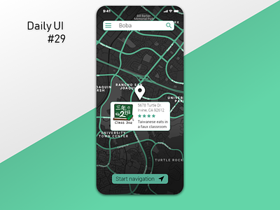 Daily UI #29 - Map app dailyui design map mobile ui