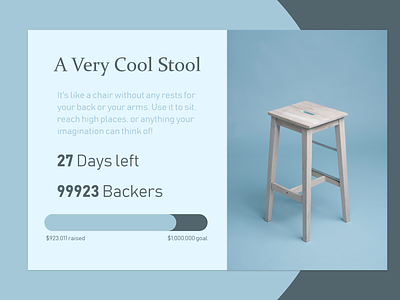 Daily UI #32 - Crowdfunding Campaign