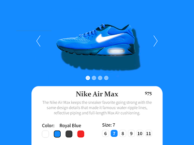 Daily UI #33 - Customize Product dailyui design flat ui web website