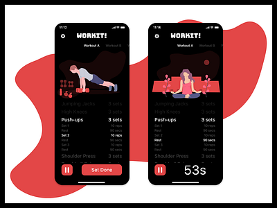 Daily UI #41 - Workout Tracker app dailyui design mobile track ui workout