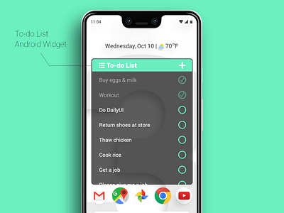 Daily UI #42 - ToDo List app dailyui design list mobile ui widget