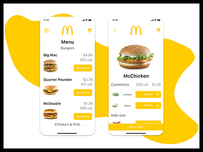 Daily UI #43 - Food/Drink Menu app dailyui design menu mobile