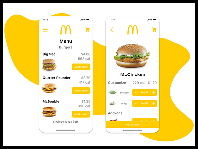 Daily UI #43 - Food/Drink Menu