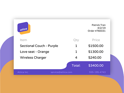 Daily UI #46 - Invoice