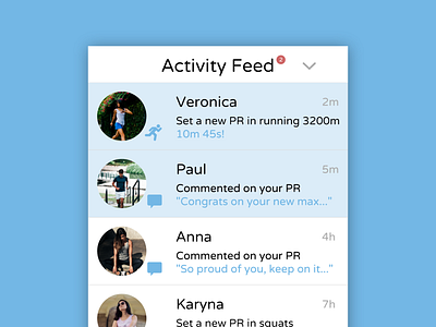 Daily UI #47 - Activity Feed