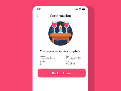 Daily UI #54 - Confirmation