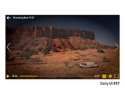 Daily UI #57 - Video Player