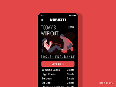 Daily UI #62 - Workout of the Day