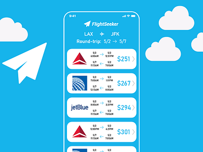 Daily UI #68 - Flight Search adobe xd dailyui design flat mobile ui
