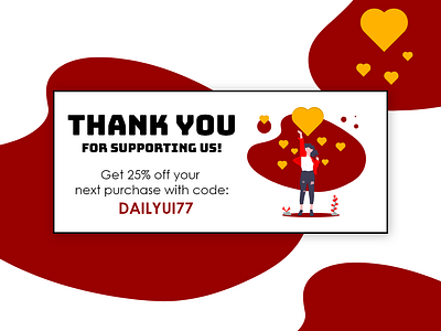 Daily UI #77 - Thank You