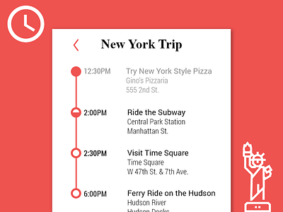 Daily UI #79 - Itinerary