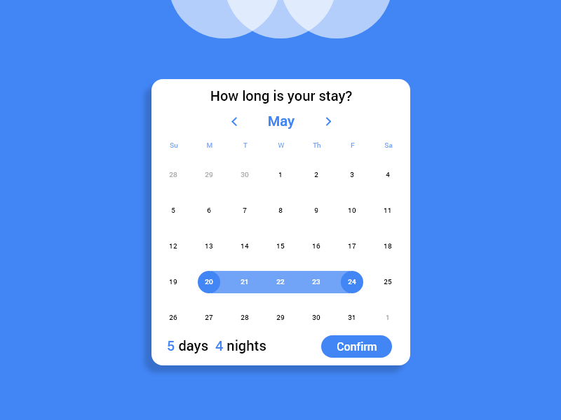 Daily UI #80 - Date Picker mobile adobe xd website web app flat ui design dailyui