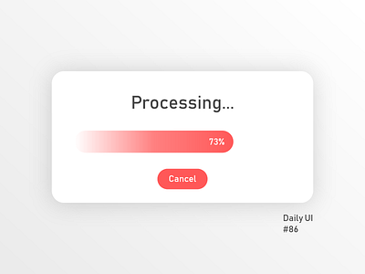 Daily UI #86 - Progress Bar adobe xd app dailyui design flat mobile ui web website