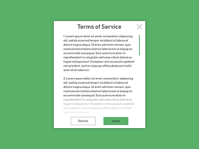 Daily UI #89 - Terms of Service