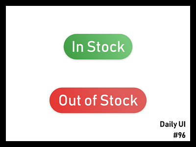 Daily UI #96 - Currently In-Stock