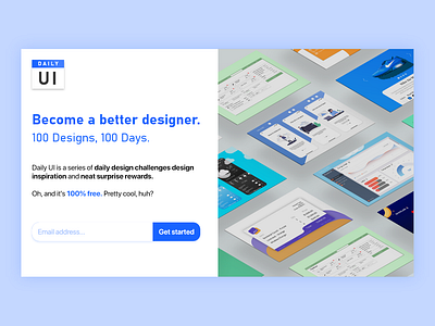 Daily UI #100 - Redesign Daily UI Landing Page