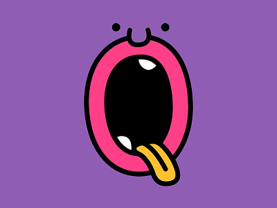 36 days of type - Q 36daysoftype 36daysoftypeq candy face lick