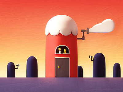 36 days of type - A 36 days of type 36daysoftype a cloud house sunrise sunset