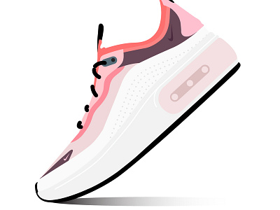 Nike Air Max Dia SE QS Sneaker, Shoe Illustration design illustration nike nike air max sketch vector