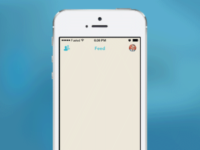 Plate App | Feed Load & Pull-to-Refresh Animation ae app feed ios iphone motion social network