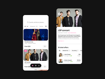 Event Tickets App Concept