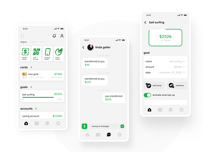 Banking app concept