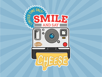 Smile And Say Cheese branding design flat icon illustration vector