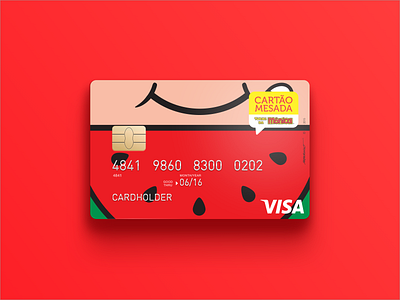 Visa Turma da Mônica - Credit card bank card banking brand design brand identity branding design card card design credit cards debit card payment methods turma da monica