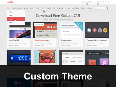 J and J Theme creative custom design web