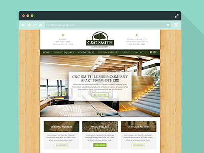 Simple theme for lumber company