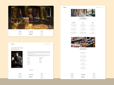 ArchDuke design figma landing menu minimal restaurant ui ux web website