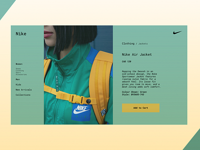 Nike Product Page (Green)