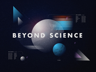 Beyond Science color date design discovery channel exploration geometry gradient grain illustration illustrator moon planet retro science sciencefiction space telemetry texture
