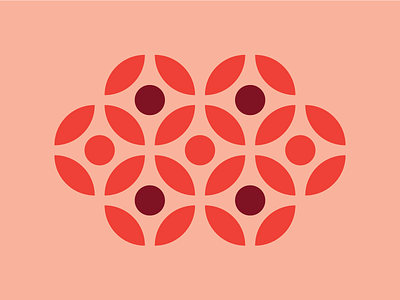 Shapes And Patterns #1 color exploration illustrator pattern red