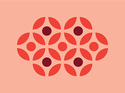 Shapes And Patterns #1 color exploration illustrator pattern red