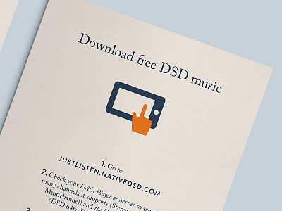Illustrated Flyer for Native DSD dsd flyer illustrations layout music